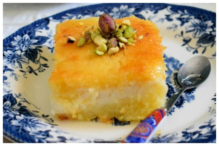 أسهل طريقة لعمل البسبوسة المحشية أسهل طريقة لعمل البسبوسة المحشية